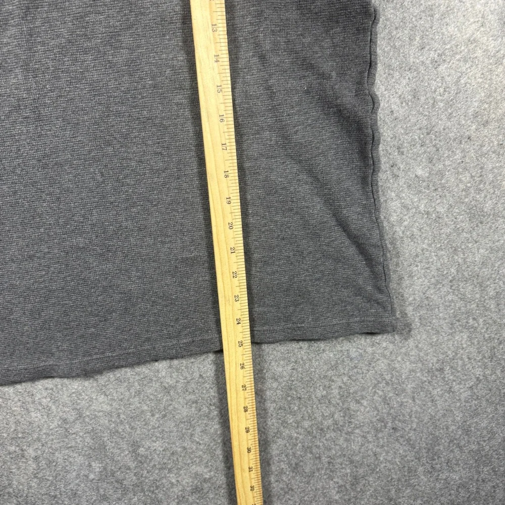 Polo‎ Ralph Lauren Mens Grey Waffle Knit Sleepwear Long Sleeve Shirt L Thermal